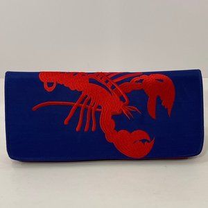 Shiraleah embroidered lobster clutch